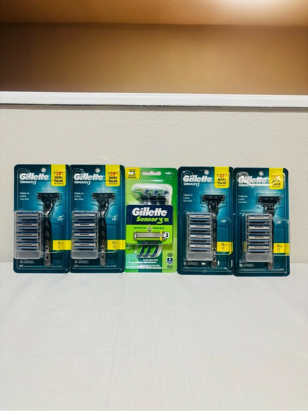 Disposable Razor and Cartridge Pack - Blue/Green